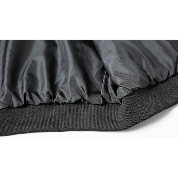 Men's Black Stylish Lightweight Windbreaker Spring Fall Casual Bomber Jacket - Picture 6 of 6